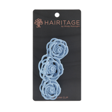 Load image into Gallery viewer, Rose Claw Clip - Light Blue