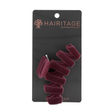 Load image into Gallery viewer, Velvet Claw Clip - Plum