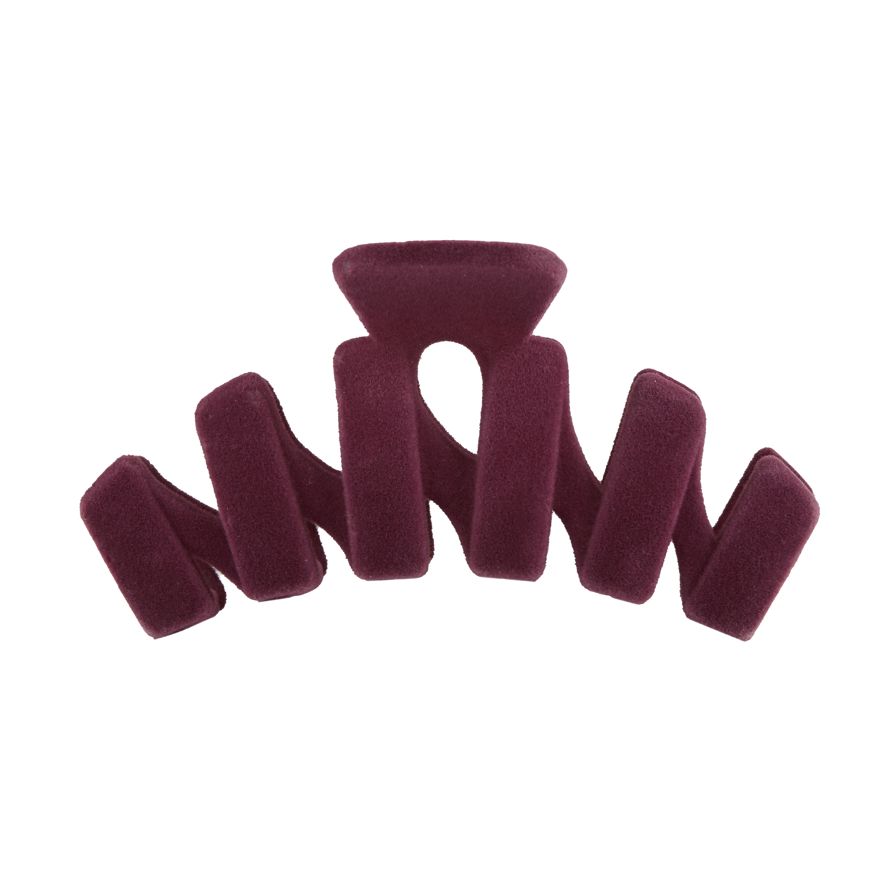 Velvet Claw Clip - Plum