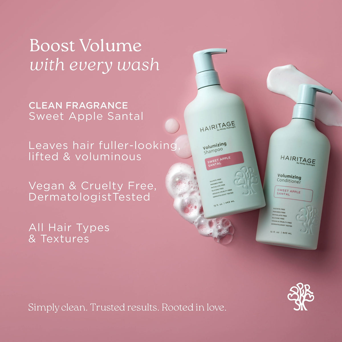 Sweet Apple Santal Volumizing Shampoo | Hairitage by Mindy