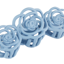 Load image into Gallery viewer, Rose Claw Clip - Light Blue