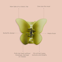 Load image into Gallery viewer, Butterfly Claw Clip - Green Ombre