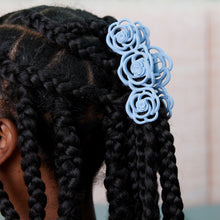 Load image into Gallery viewer, Rose Claw Clip - Light Blue