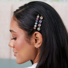 Load image into Gallery viewer, Jeweled Bobby Pins - 2 pack Multicolor/Gold