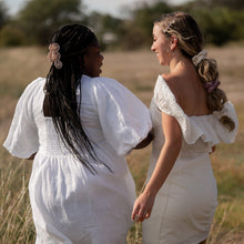 Load image into Gallery viewer, Scrunchie Set - 3 pack Ivory, Black & Plum