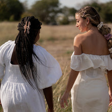 Load image into Gallery viewer, Scrunchie Set - 3 pack Ivory, Black & Plum