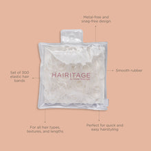 Load image into Gallery viewer, Super Stretchy, Hair Elastic Rubber Bands – Snag Free Damage Free, Clear