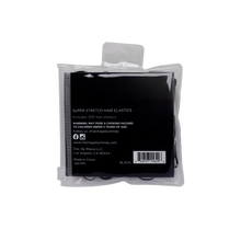 Load image into Gallery viewer, Super Stretchy, Hair Elastic Rubber Bands – Snag Free Damage Free, Black
