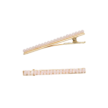 Load image into Gallery viewer, Beaded Hair Clips Pink