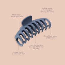 Load image into Gallery viewer, Large Claw Clip, Denim Blue