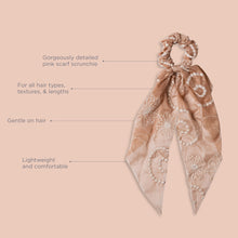 Load image into Gallery viewer, Take Me to the Beach Scarf Scrunchie & Ponytail Holder, Pink