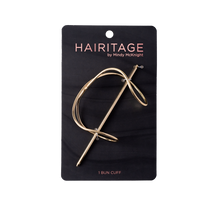 Load image into Gallery viewer, Take Me to the Beach Hair Bun Cuff & Ponytail Holder, Gold