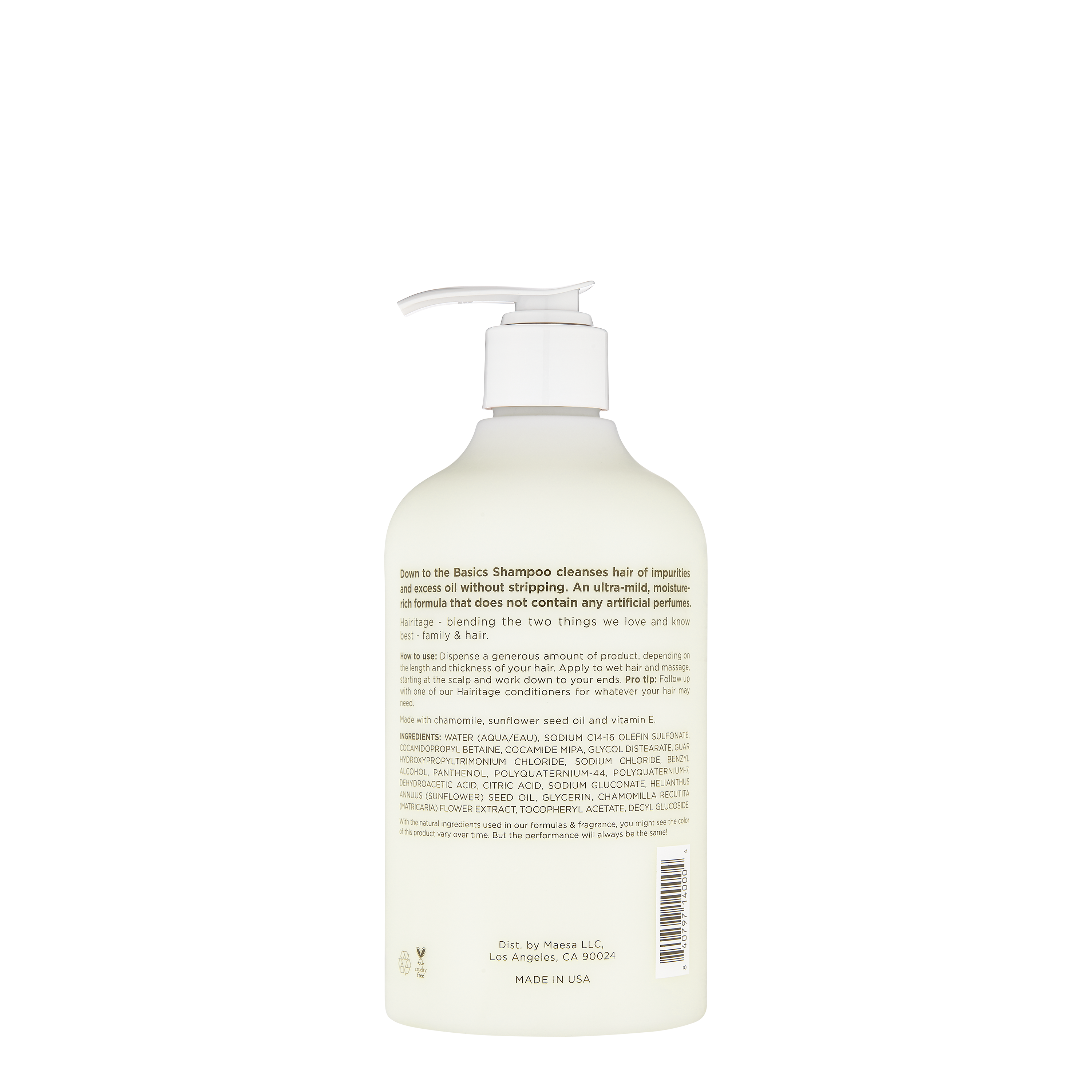 Down to the Basics Fragrance Free Shampoo