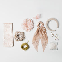 Load image into Gallery viewer, Take Me to the Beach Linen Raw Edge Headband- Light Taupe