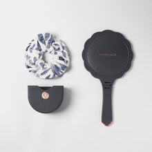 Load image into Gallery viewer, Soak It Up Absorbent Microfiber Hair Scrunchie, Cream & Blue