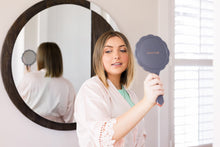 Load image into Gallery viewer, Strike a Pose Folding Hand Held Mirror with Adjustable Handle