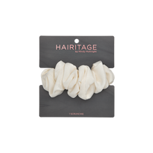 Load image into Gallery viewer, Satin Scrunchie Ivory
