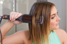 Load image into Gallery viewer, Smooth Sailing Heated Ceramic Straightening Hair Brush

