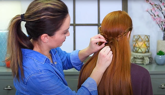 Anna’s Frozen 2 Double Braid-Back Hairstyle Tutorial