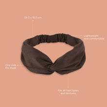 Load image into Gallery viewer, Faux Suede Twist Headband Chocolate
