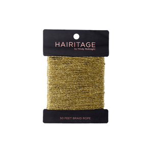 Braid Rope for Hair Gold
