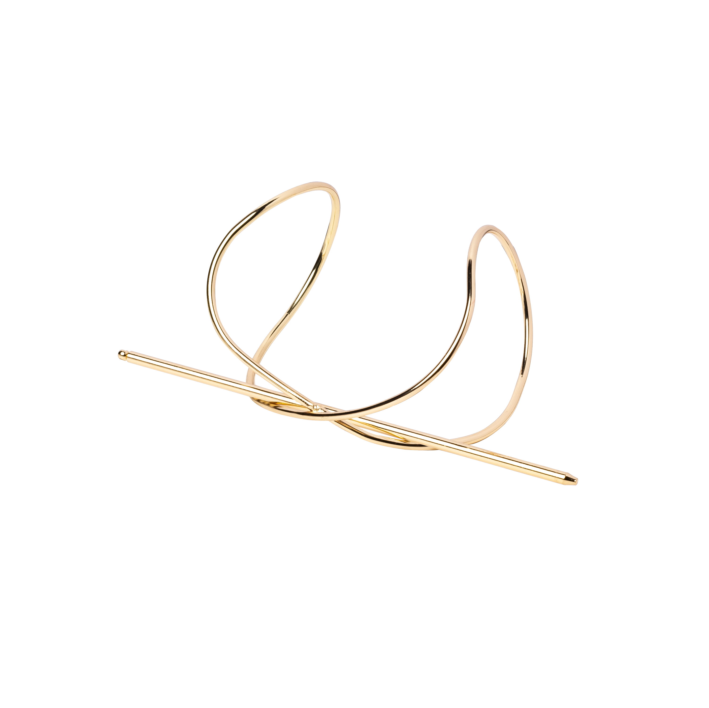 Take Me to the Beach Hair Bun Cuff & Ponytail Holder, Gold