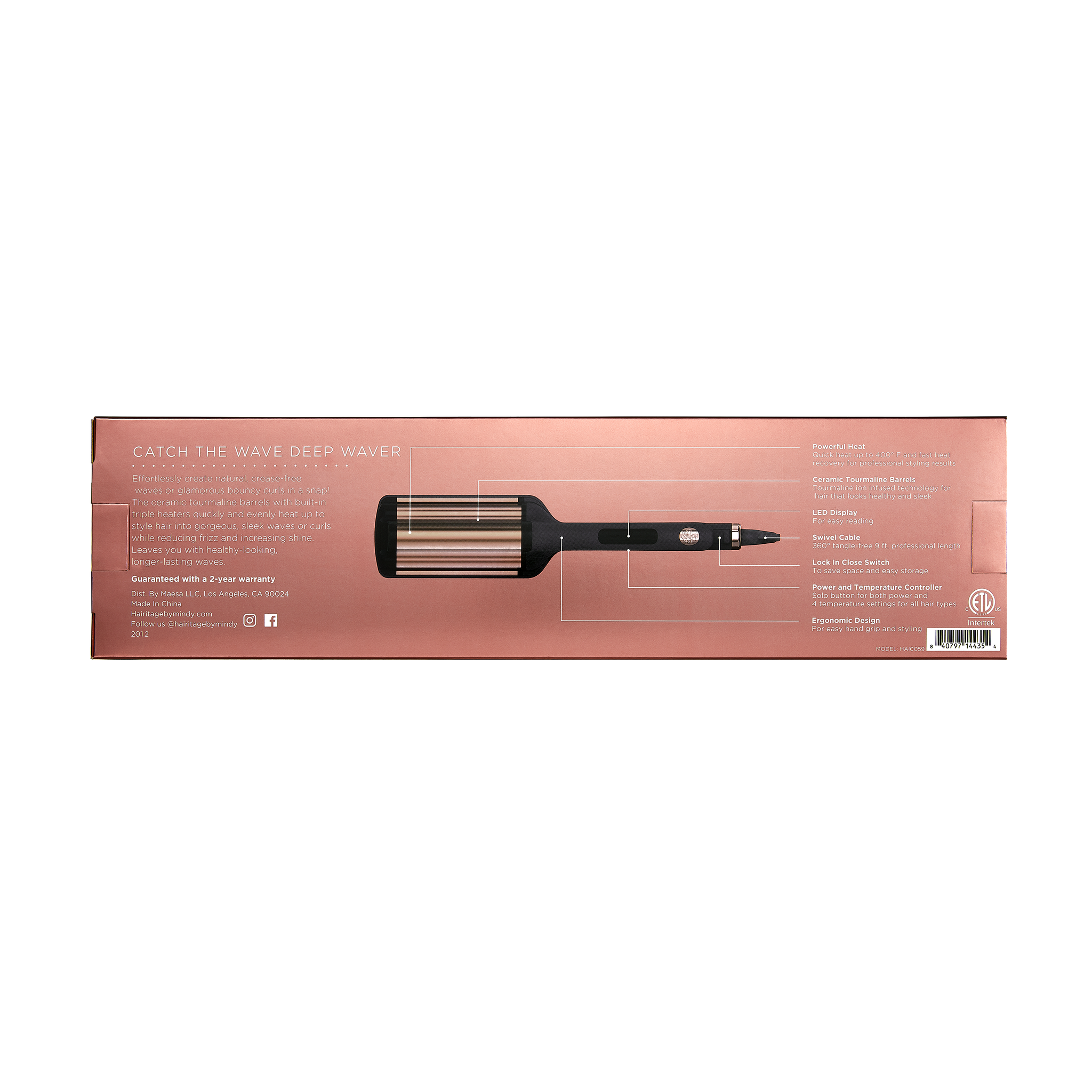 Ceramic tourmaline deep waver hot sale