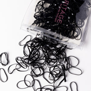 Super Stretchy, Hair Elastic Rubber Bands – Snag Free Damage Free, Black