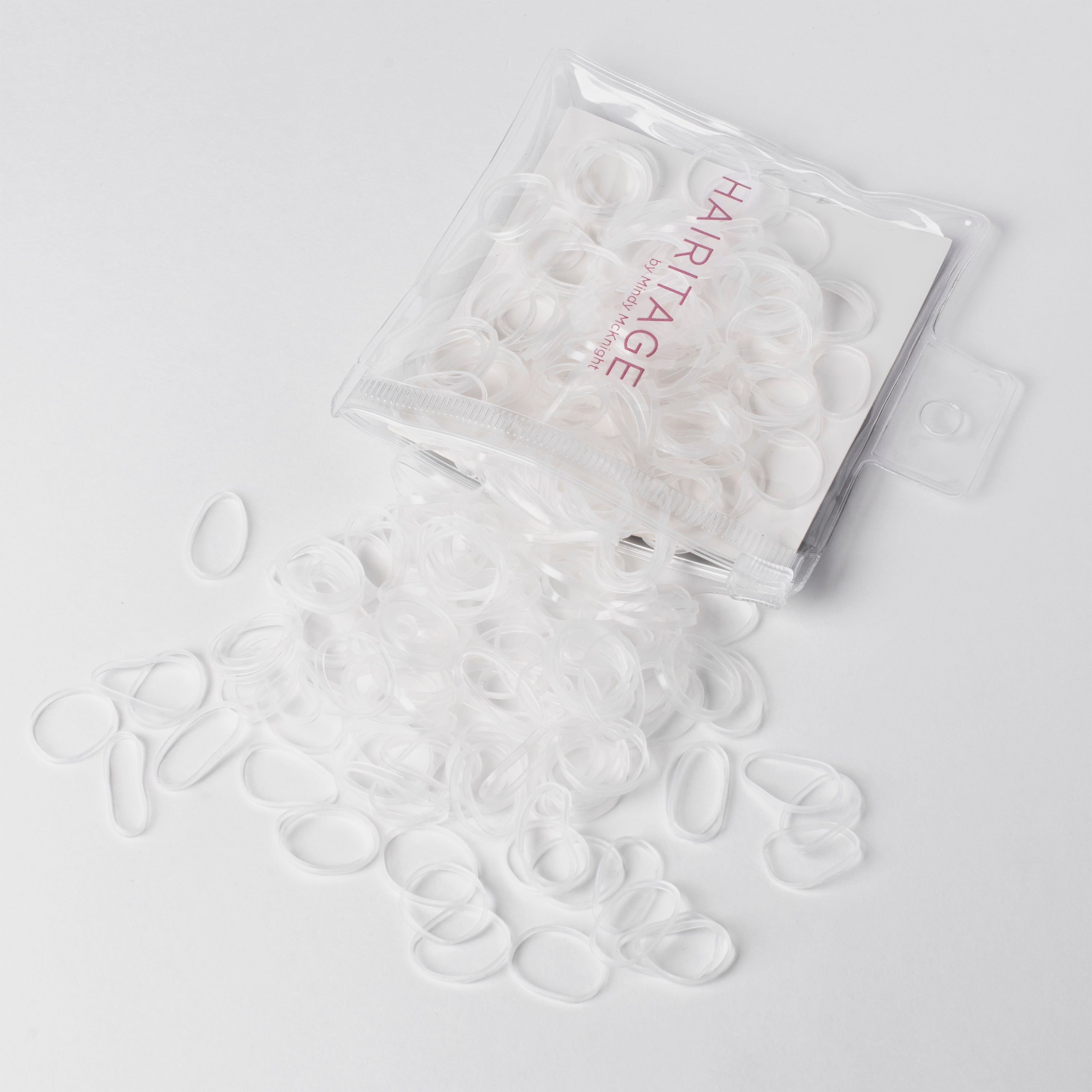 Super Stretchy, Hair Elastic Rubber Bands – Snag Free Damage Free, Clear