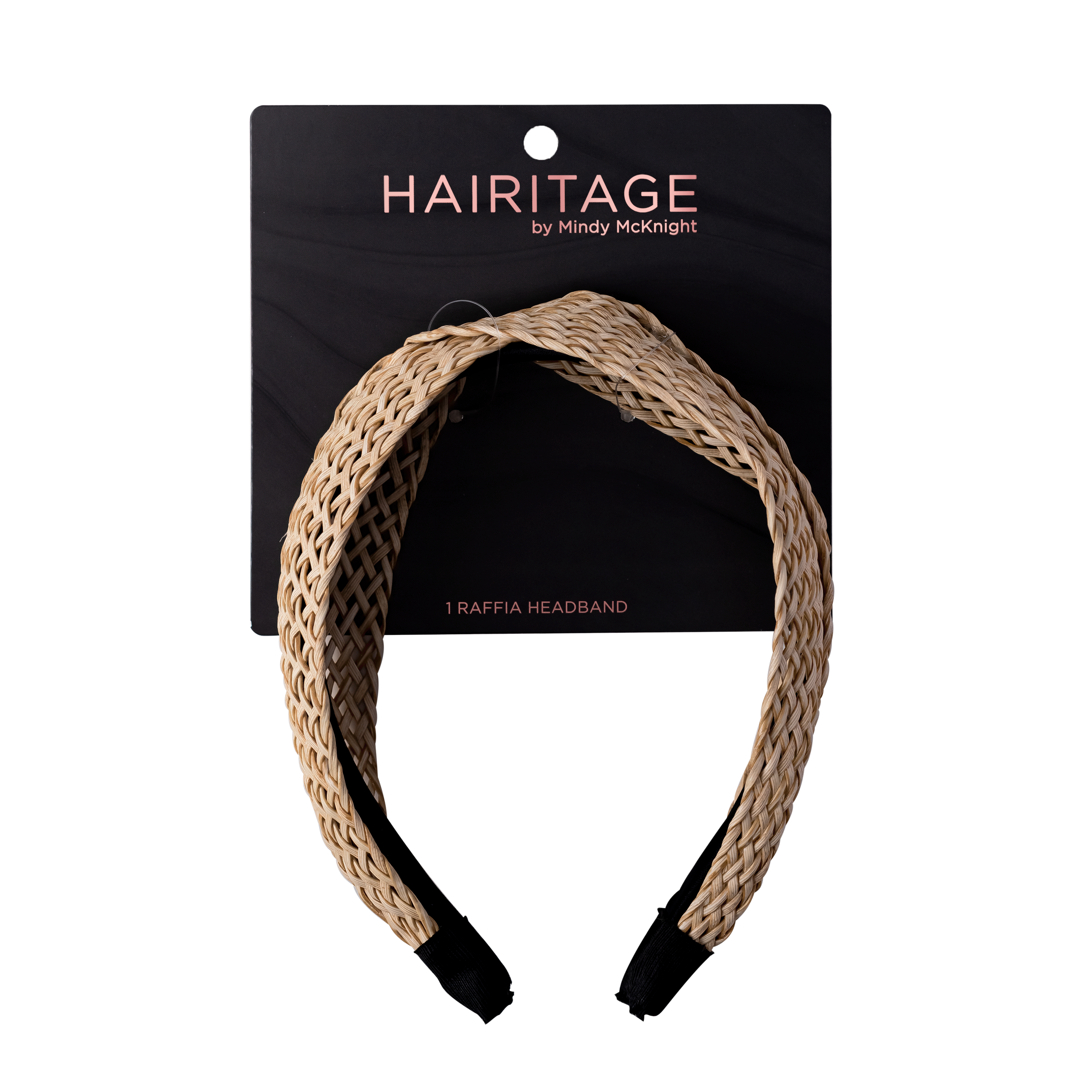 Take Me to the Beach Raffia Headband, Tan/Natural