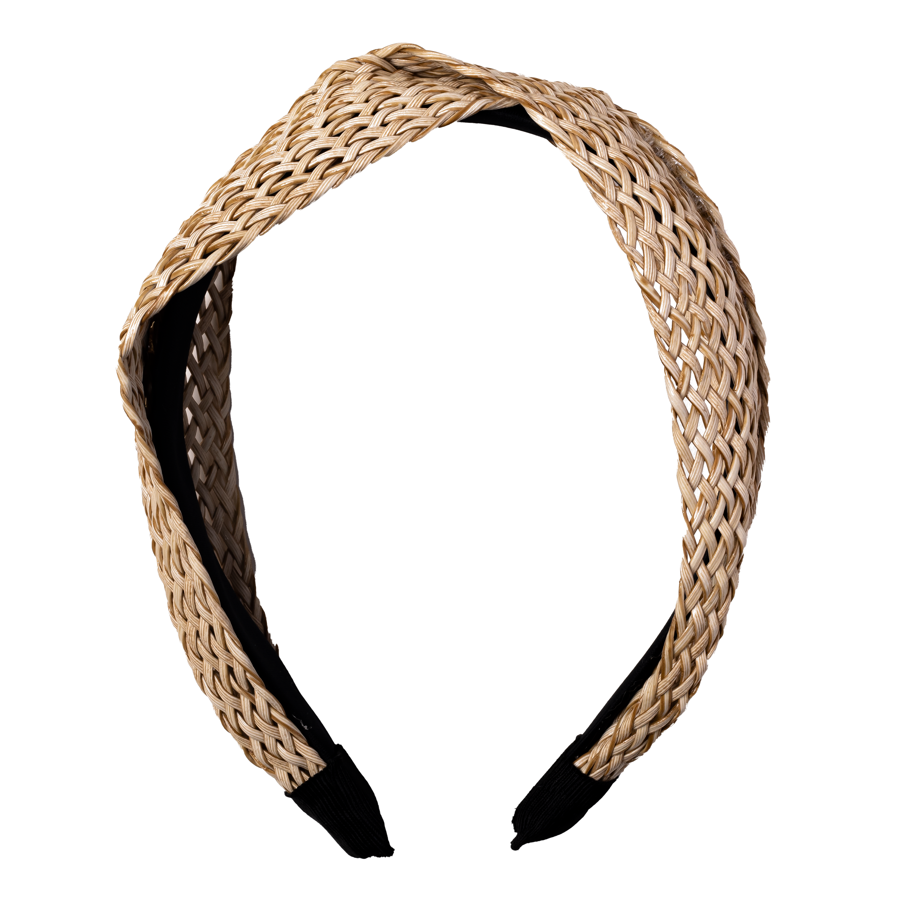 Take Me to the Beach Raffia Headband, Tan/Natural